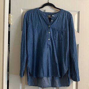 LOFT Blue Denim Women's Blouse